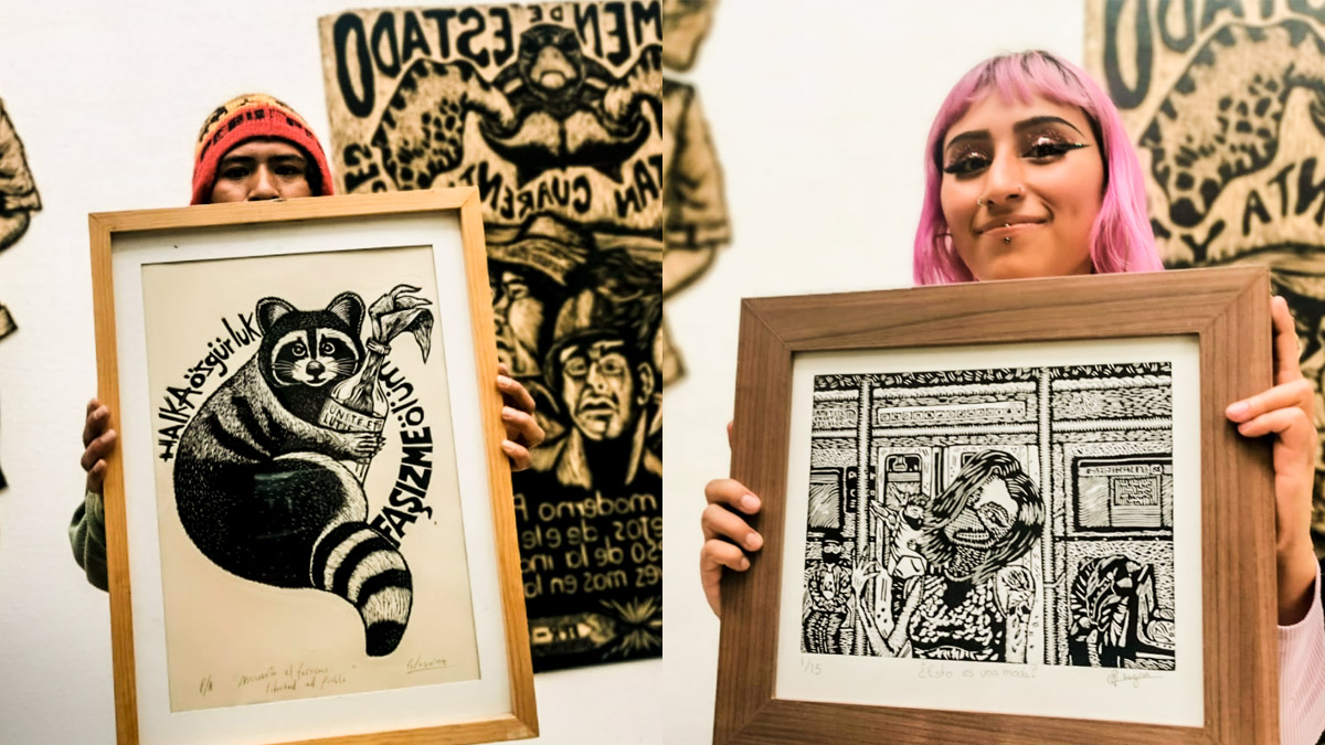 Arte gráfico de la biblioteca-talles La Chispa