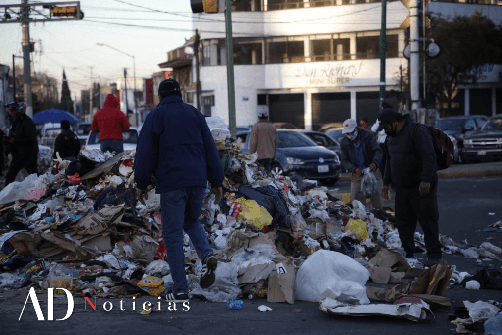 bloqueo-basura-camion-toluca