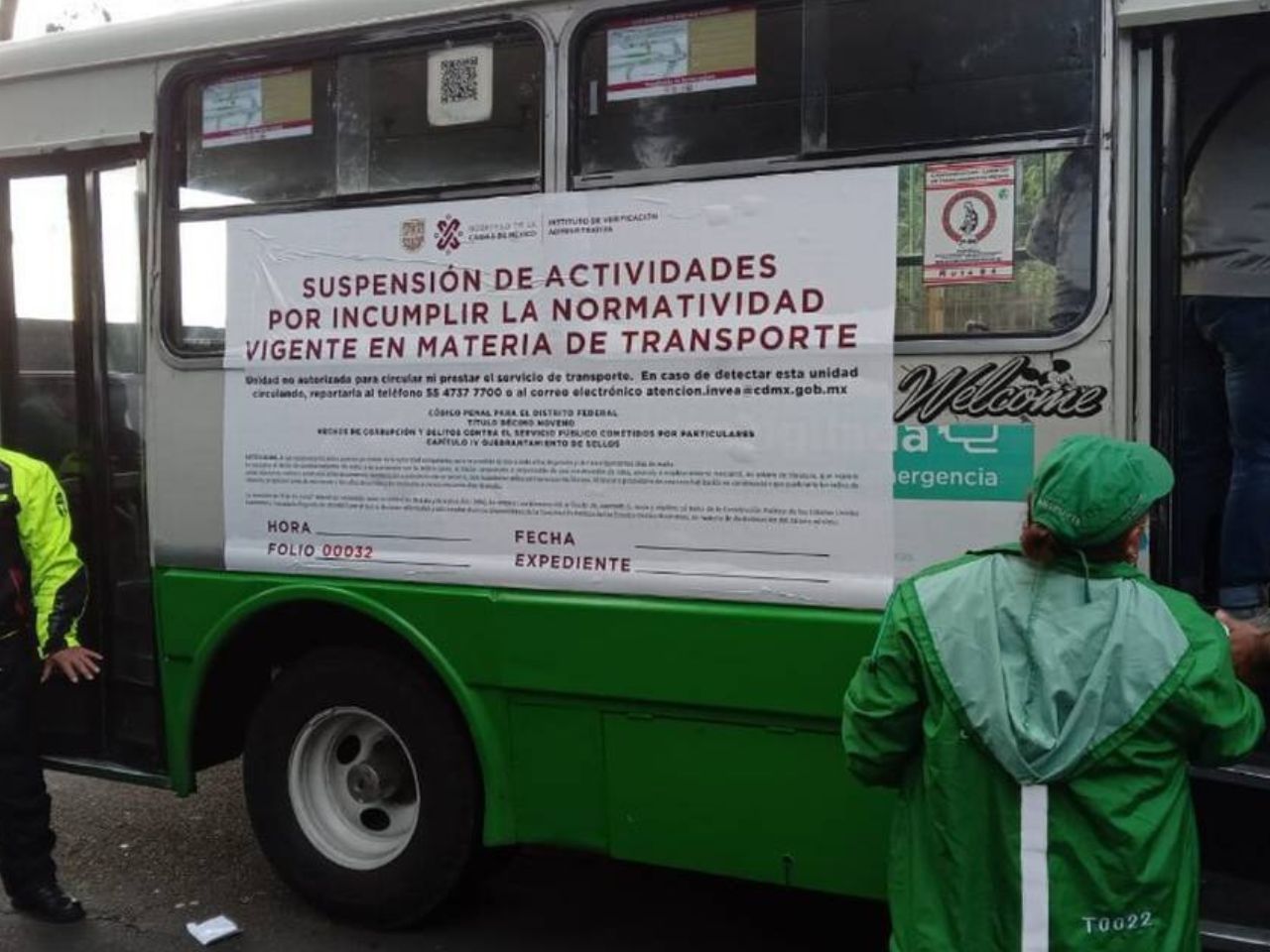 Suspenden transporte CDMX