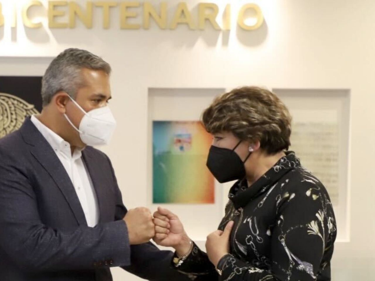 Delfina Gómez y Fernando Vilchis