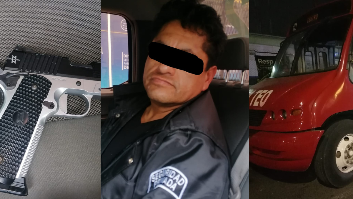 Detienen a ladrón robando un autobús de transporte público en La Bombonera