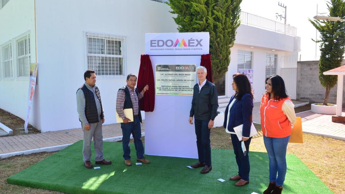 Inaugura Alfredo del Mazo refugio para mujeres víctimas de violencia en