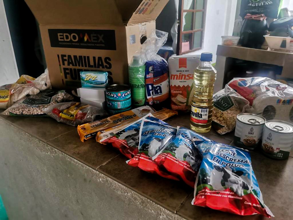 Productos que integran la despensa del gobierno del Edomex