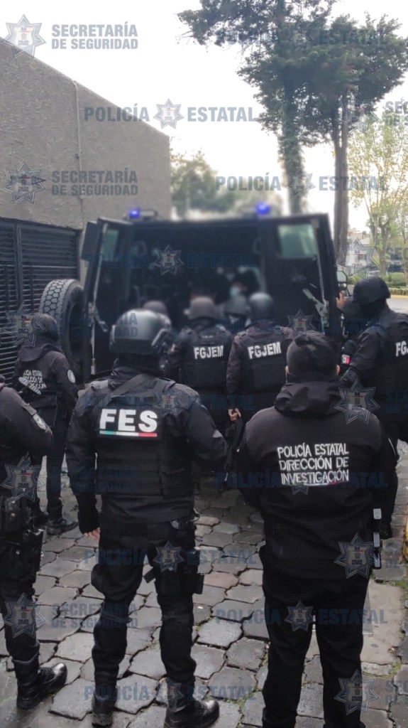 Policías de la Fiscalía del Edomex y la Secretaría de Seguridad