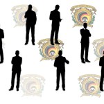 Sombra de ejecutivos, y de fondo escudos de la facultad de derecho de la UAEMEX