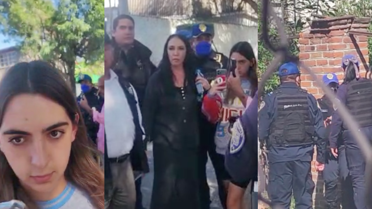 Ex alcaldesa de Metepec, Gabriela Gamboa, y su hija Mariana impiden la demolición de una obra ilegal