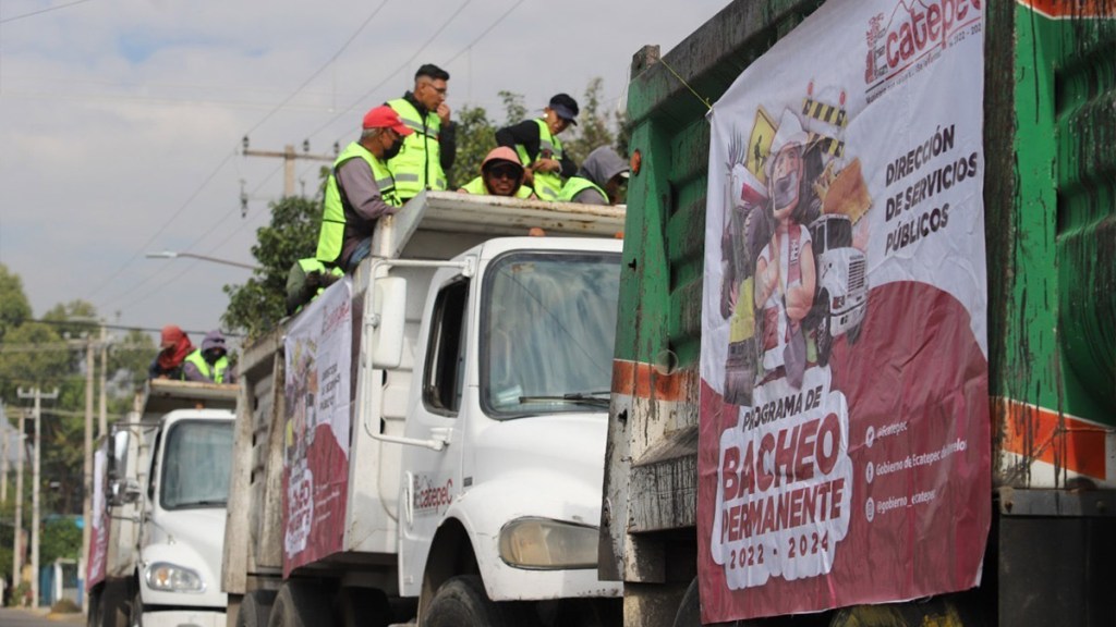 pograma de bacheo en Ecatepec