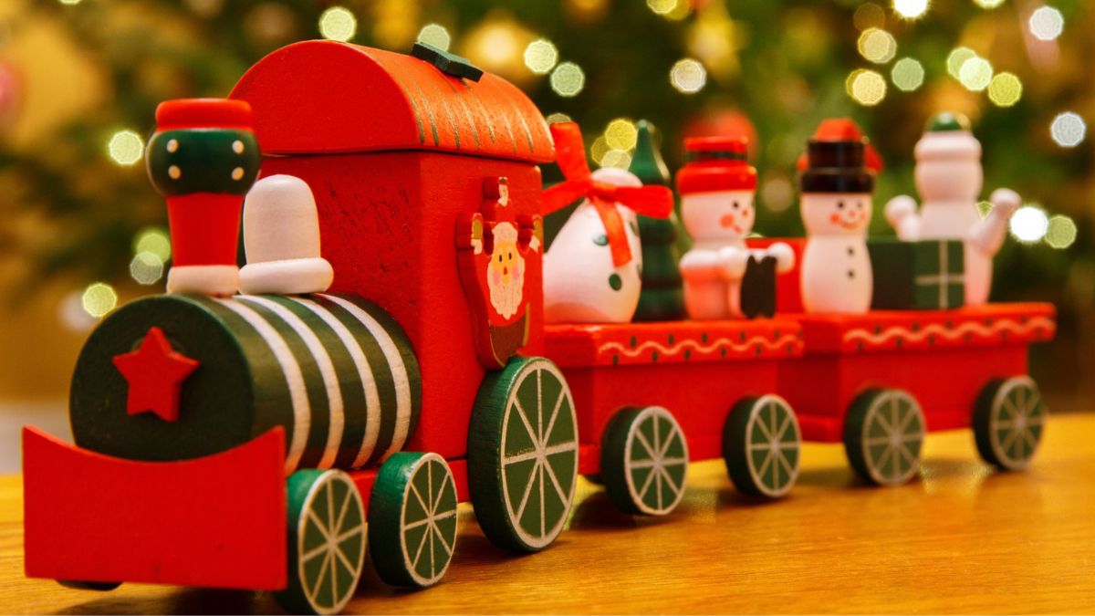 Juguete navideño de madera