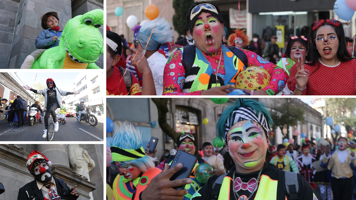 El payaso Tripolín señaló que regresar a las calles “es una alegría plena”. Pues, durante dos años, estuvieron encerrados por falta de fiestas