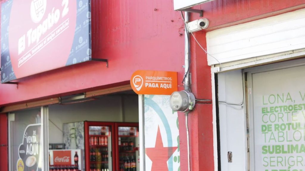 Negocio en dónde se puede pagar el parquímetro