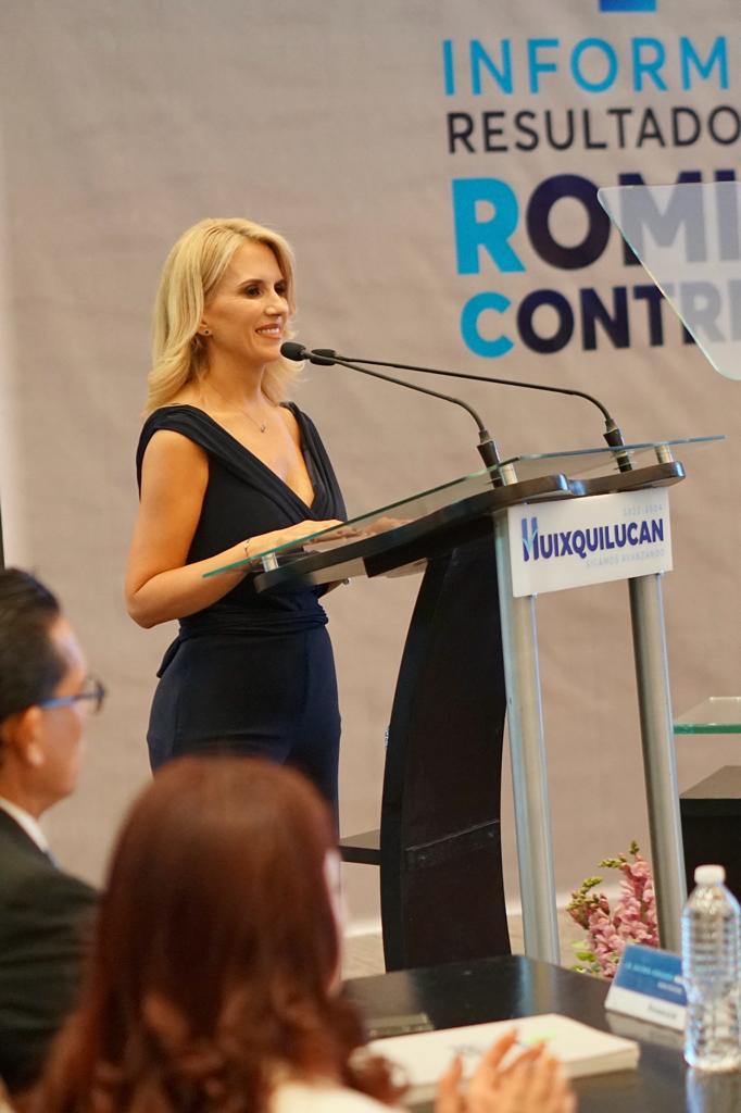 Romina Contreras presenta su informe de resultados en Huixquilucan