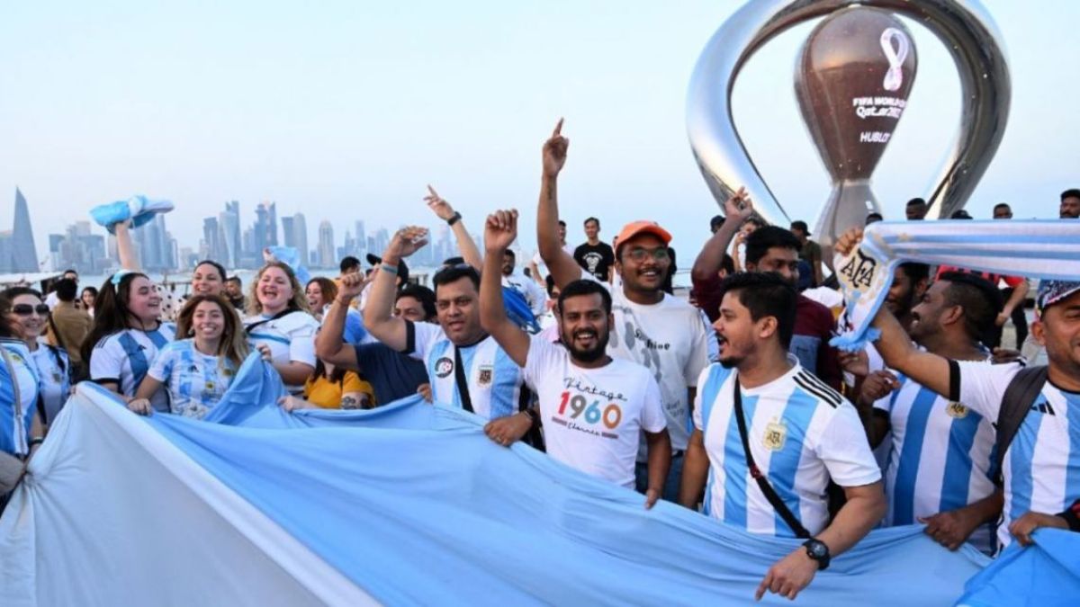 Afición argentina en Qatar