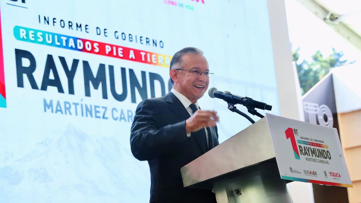 Raymundo Martínez Carbajal en su informe de gobierno