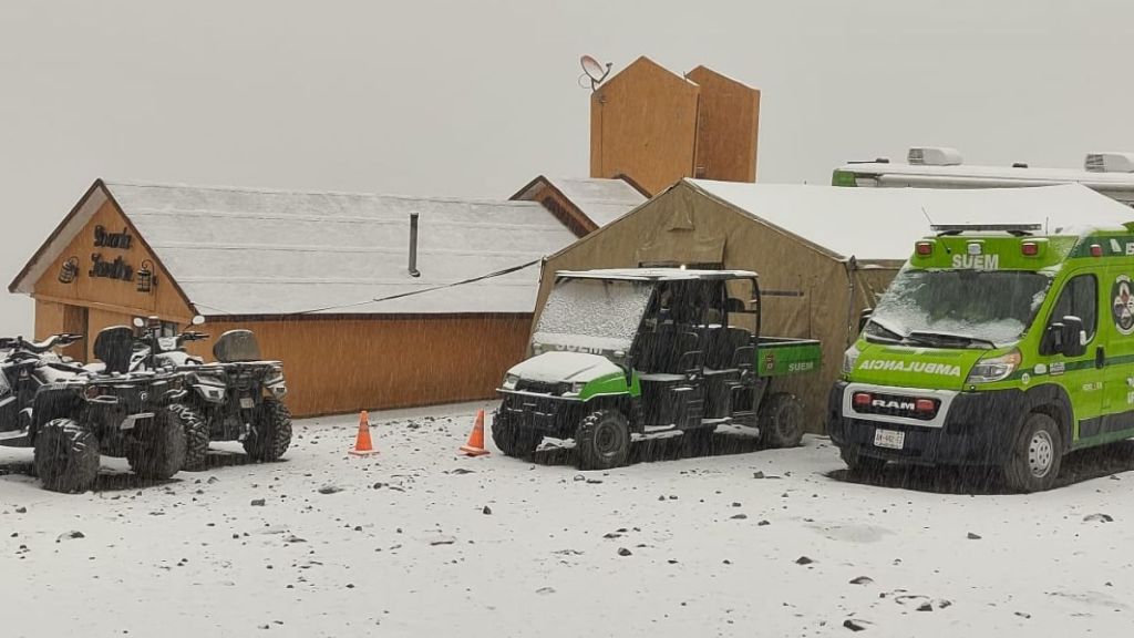 Operativo de seguridad en el Nevado de Toluca