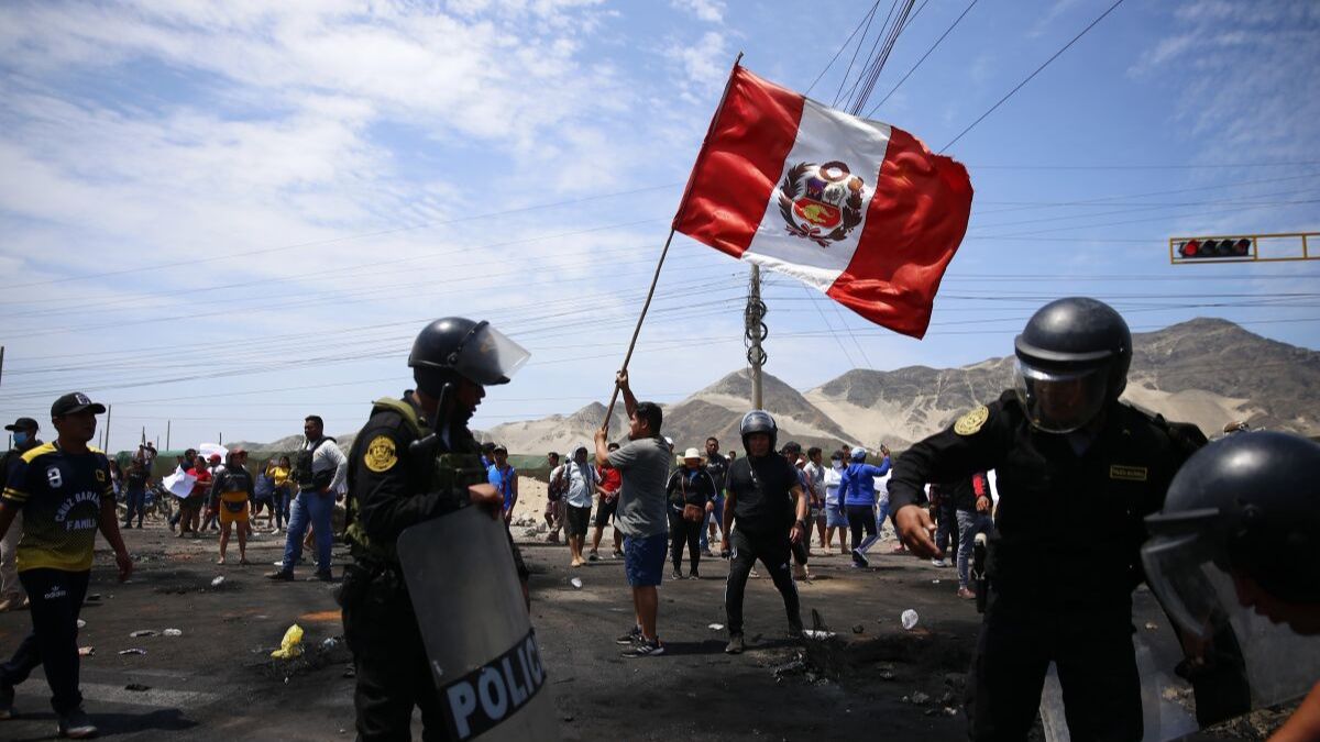 Protestas en Perú