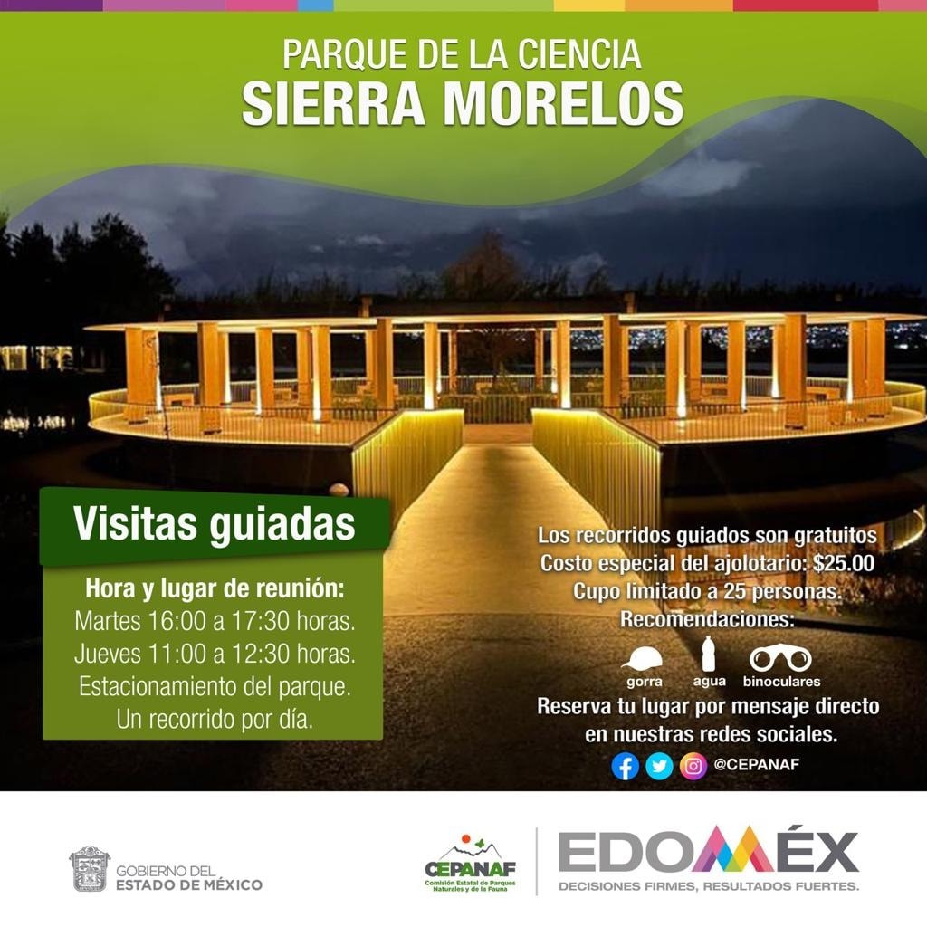 Visitas guiadas en el parque Sierra Morelos y el ajolotario de Toluca