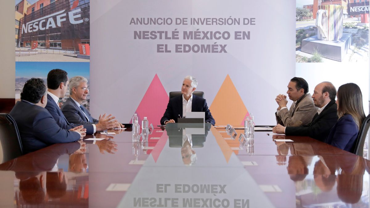Alfredo del Mazo anuncia inversión de Nestlé en Edomex