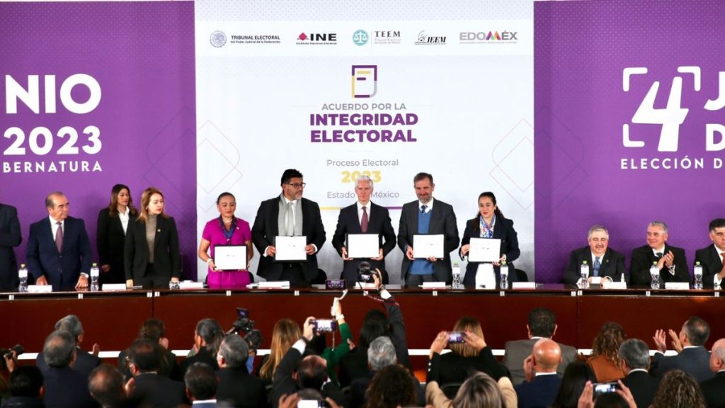 Firman Del Mazo y autoridades del Edomex Acuerdo por la Integridad Electoral 