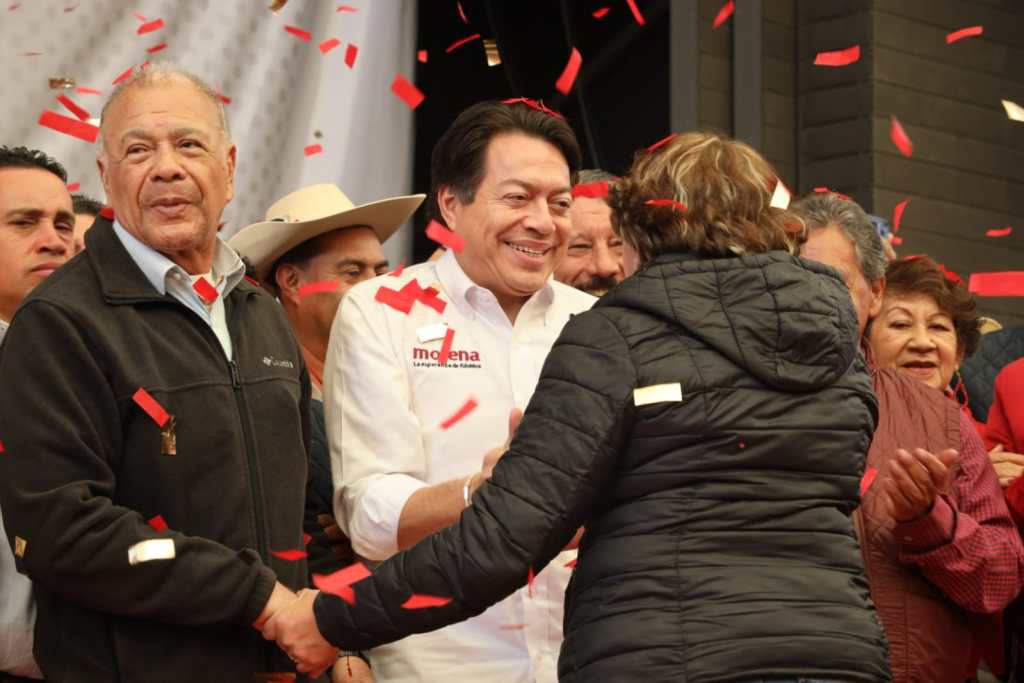 Delfina Gómez y Mario Delgado
