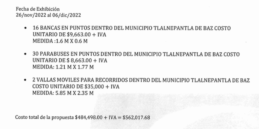 Gastan millones en propaganda de primer informe de gobierno de Tlalnepantla