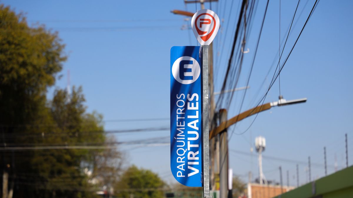 Señalamiento de parquímetros virtuales
