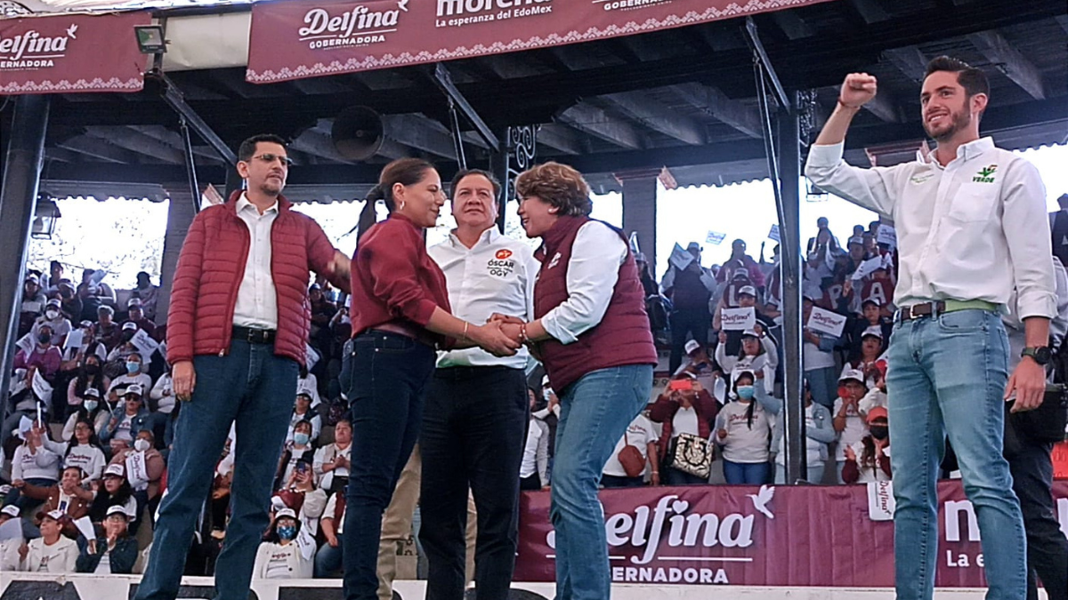 Visita Delfina Gómez militancia en Nicolás Romero