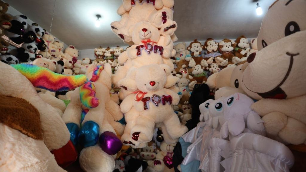 Peluches en Xonacatlán por San Valentín 