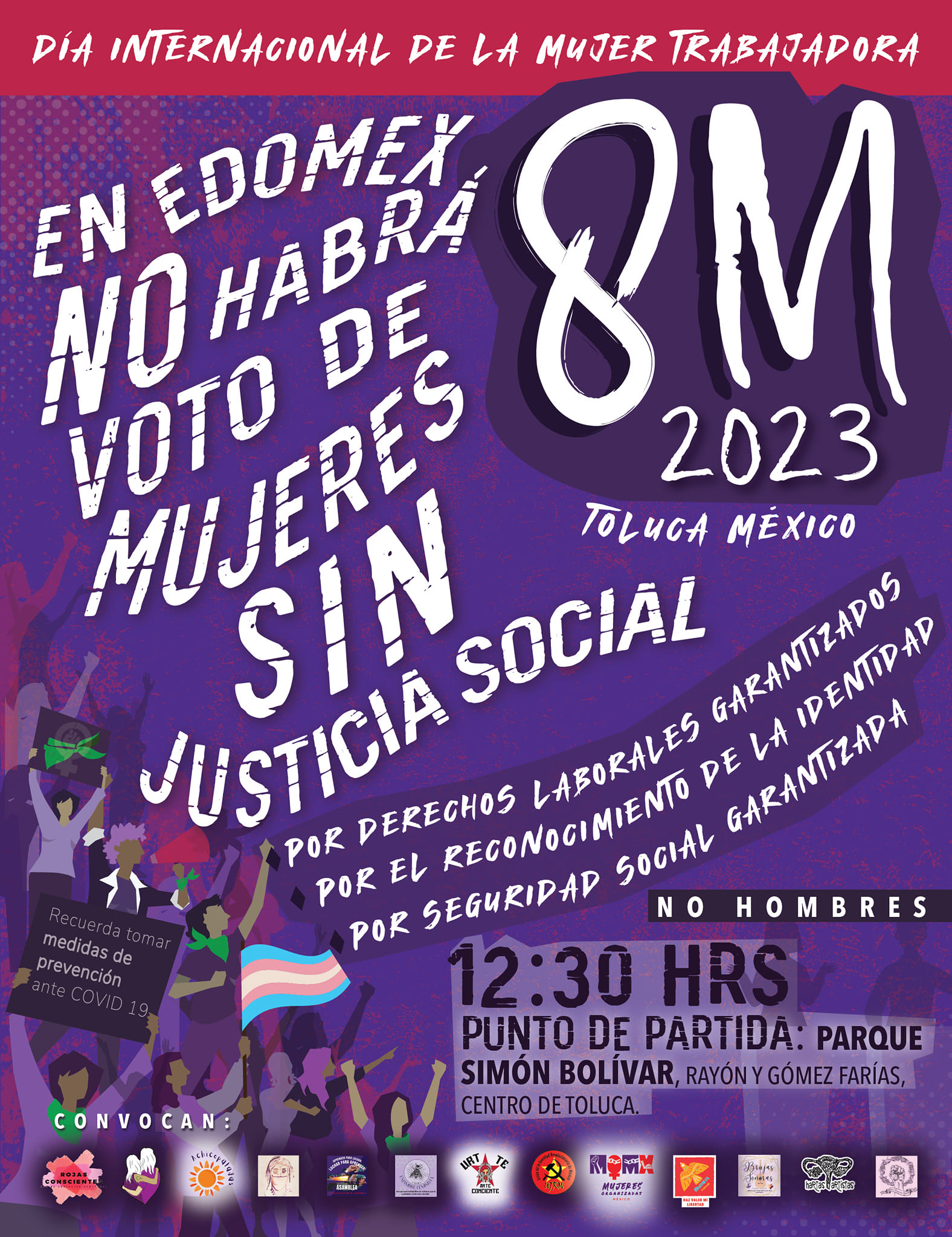 Mapa | Puntos de reunión de la marcha del 8M en Toluca