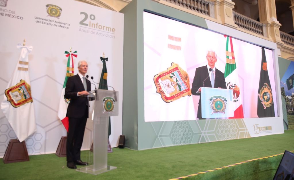 Despedida de Alfredo del Mazo de la UAEMex