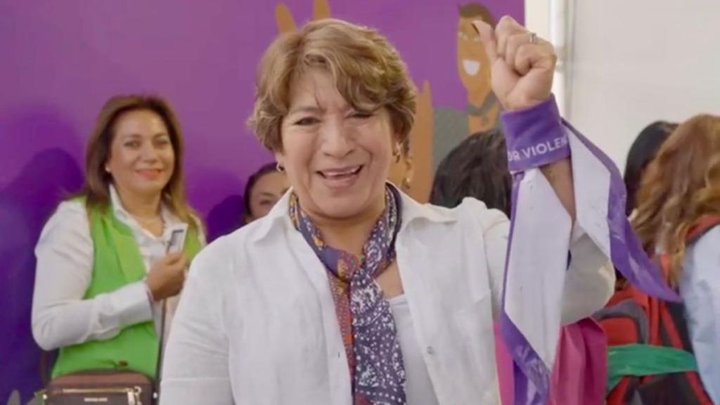 Delfina Gómez, precandidata de Morena a la gubernatura del Edomex