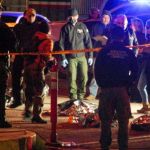 Policías en zona de incendio donde murieron migrantes en Ciudad Juárez