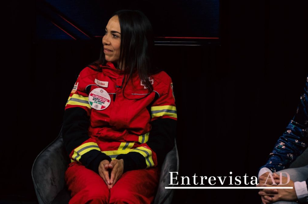 Leslie Padilla, rescatista que viajó a Turquía