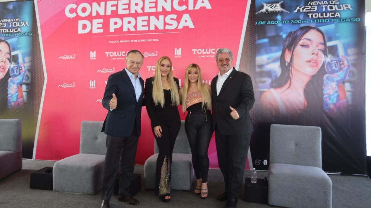 Conferencia de prensa sobre concierto de Kenia Os en el Teatro Morelos