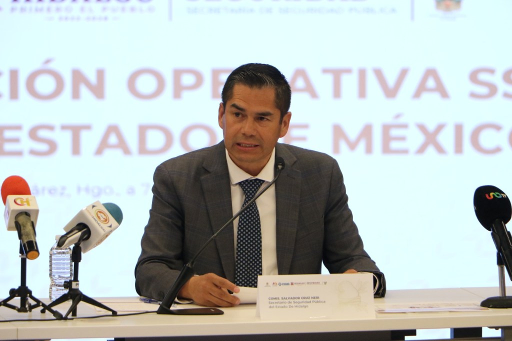En una conferencia de prensa, los titulares de las secretarías de seguridad informaron de los resultados en acciones para garantizar la paz y el orden