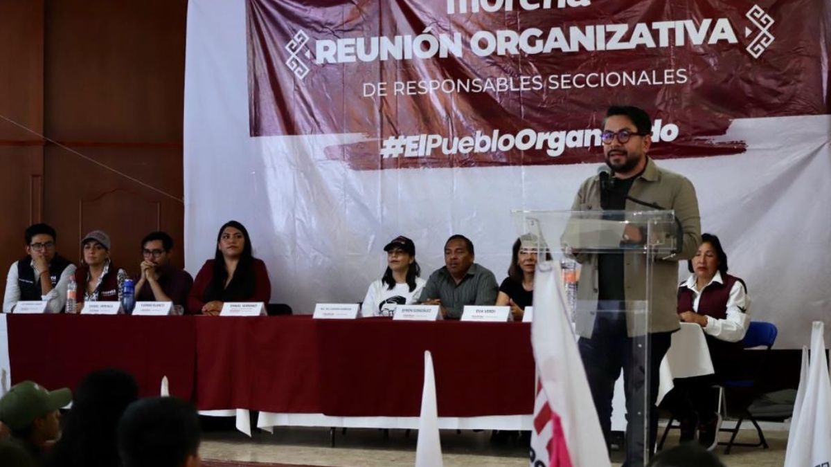 Daniel Serrano en evento a favor de Delfina Gómez en Cuautitlán Izcalli
