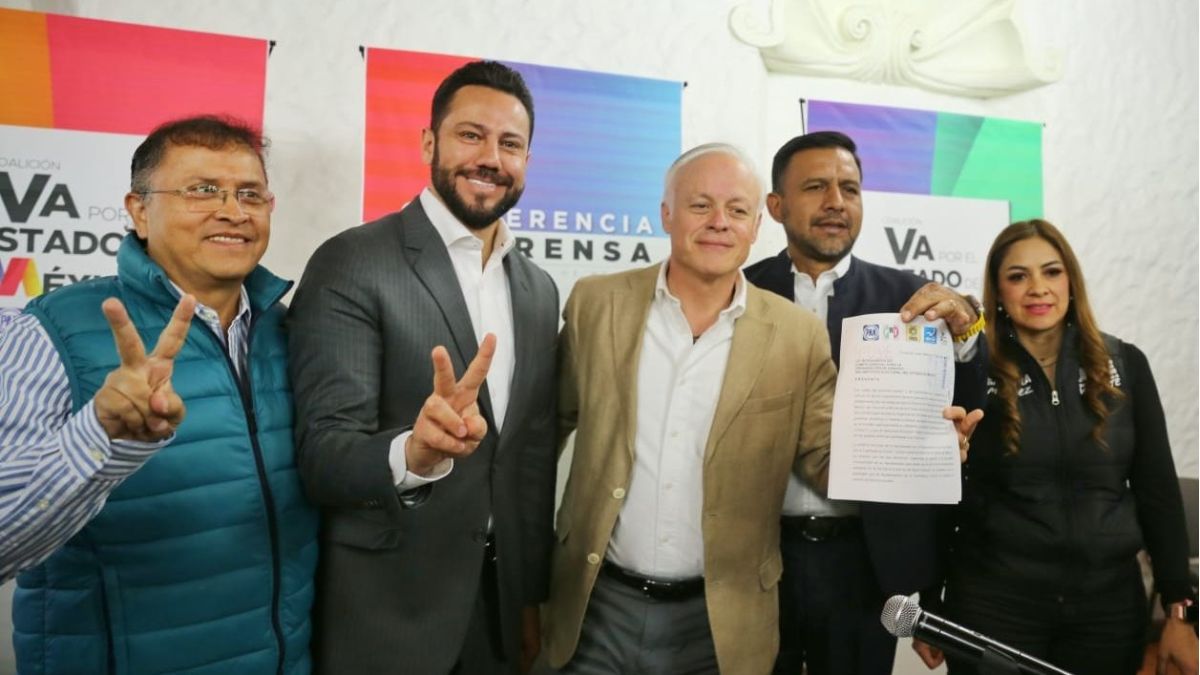 Dirigentes de la coalición Va por el Estado de México