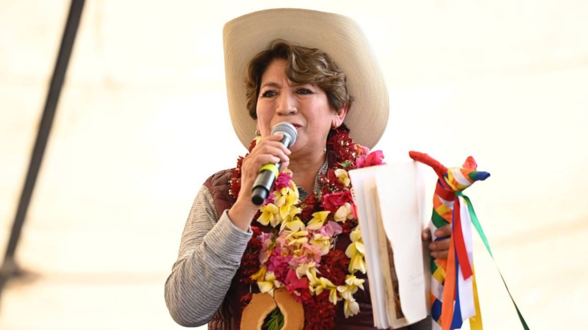 Candidata la gubernatura Delfina Gómez