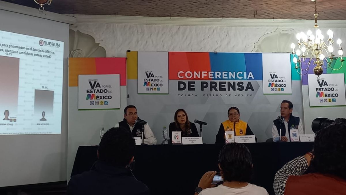 Coalición Va por el Estado de México en conferencia de prensa