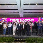 Líderes políticos presentando Frente Amplio por México
