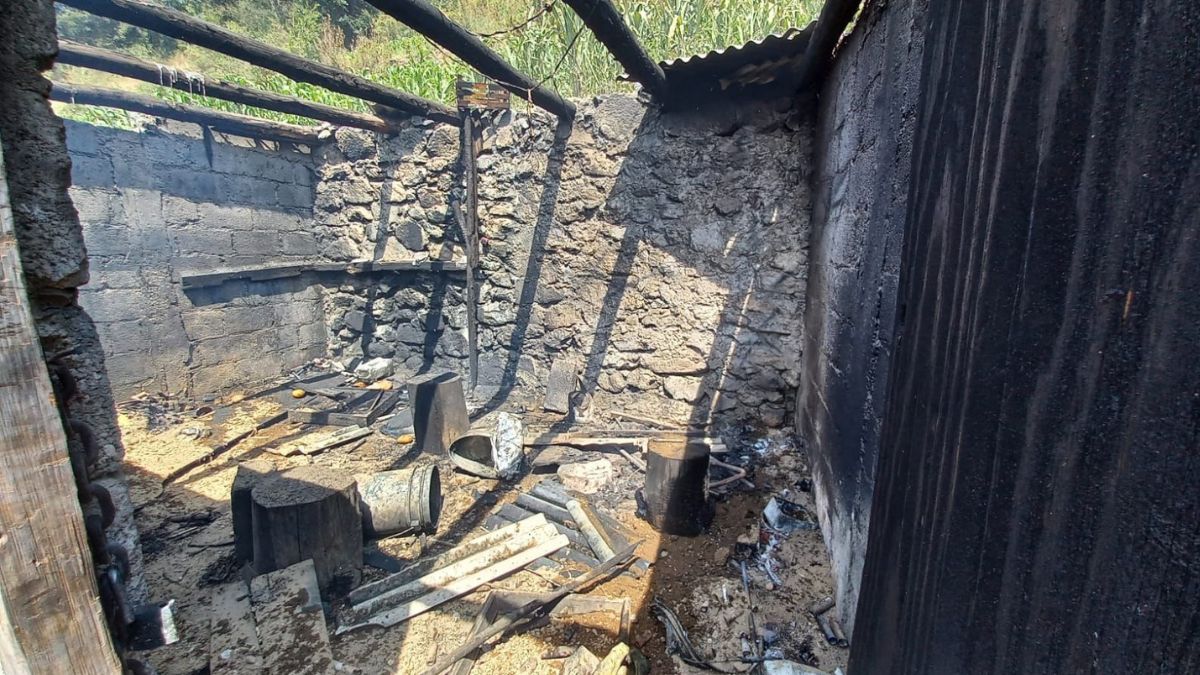Lugar donde explotó polvorín en Zinacantepec