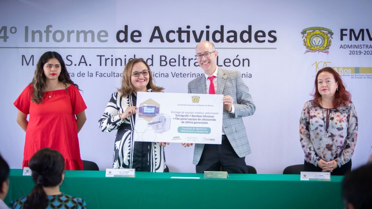 Rector de la UAEMex en informe de la Facultad de Medicina Veterinaria