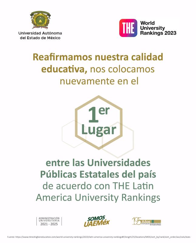 Se evaluaron las variables de: enseñanza, investigación, transferencia de conocimientos, citas y perspectiva internacional