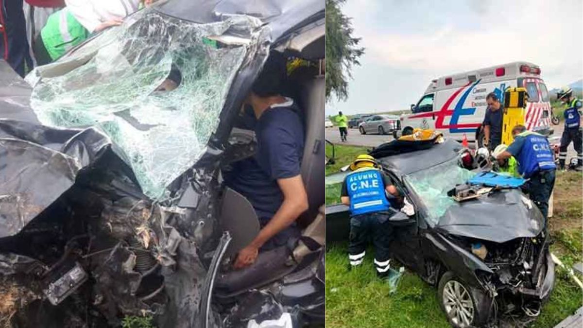 Choque en la autopista Toluca-Atlacomulco