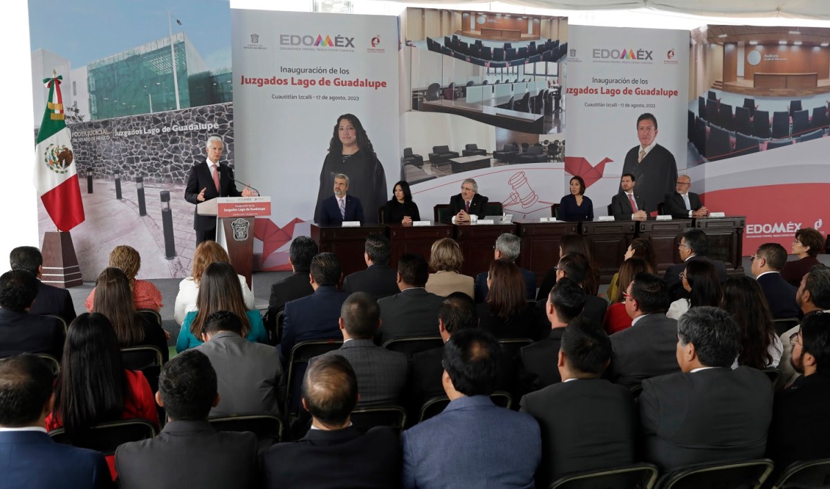 Inaugura Del Mazo juzgados Lago de Guadalupe en Cuautitlán Izcalli