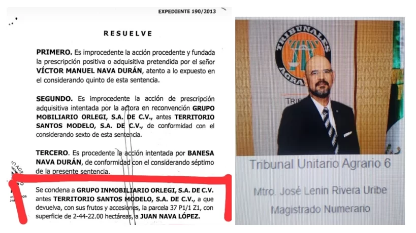 Resolución y foto del magistrado
