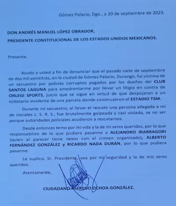 Hacen responsable a Irarragorri