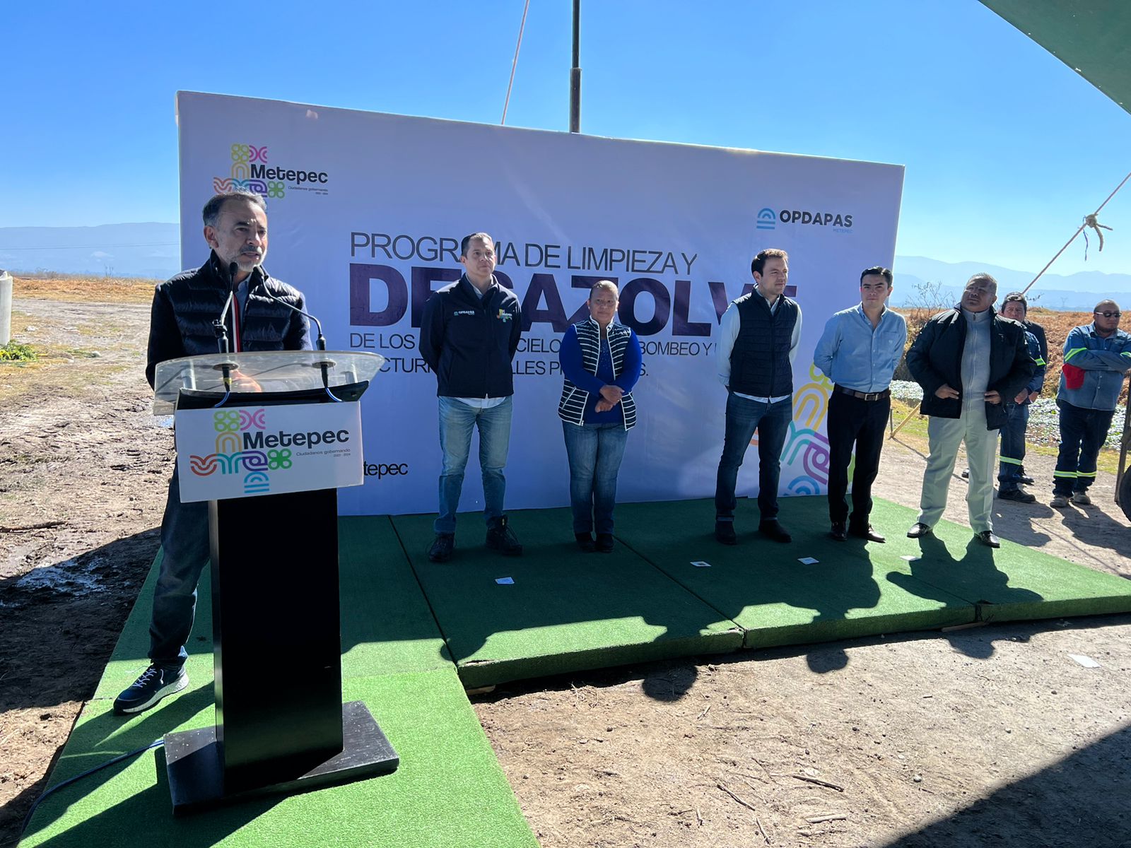 Caminales Program Tareas de limpieza y desazolve en canales de Metepec inician con éxito