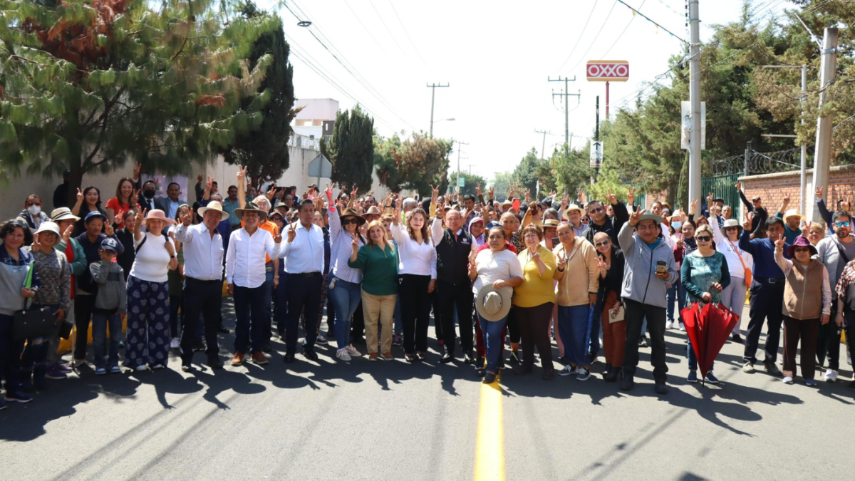 Pavimentación de calles de Zinacantepec.