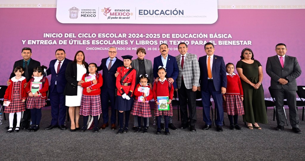 Inicia Gobernadora Delfina Gómez ciclo escolar 2024-2025