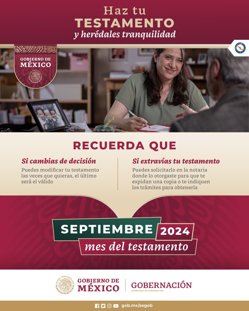 Mes del Testamento 2024 Edomex